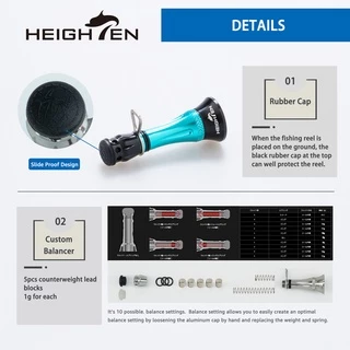 Heighten ขาตั้งรอกตกปลา 48 มม. สําหรับ Shimano Stradic Vanford Daiwa Fuego Caldia ขนาด 1000-5000