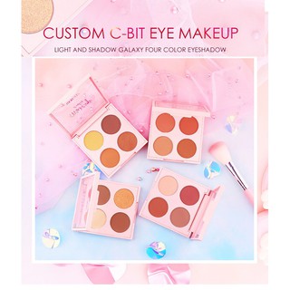 WODWOD W719 Custom C-bit eye makeup colour eyeshadow อายแชโดว์ 4 สี สีสวย เนื้อละมุน กันน้ำ ติดทน
