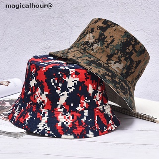 magicalhour Camouflage Men Women Fisherman Bucket Hat Caps Summer Beach Fishing Hat *On sale