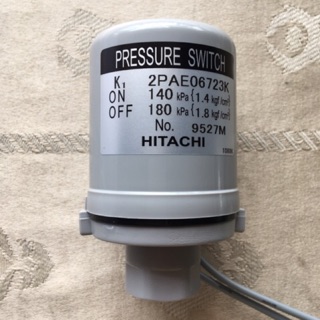 Pressure Switch ปั๊มน้ำ Hitachi ขนาดแรงดัน 1.4 - 1.8 / 1.6 - 2.2 / 2.0 - 2.6 / 2.2 - 2.8 kgf/cm2