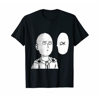 เสื้อยืดแขนสั้น พิมพ์ลายอนิเมะ One Punch Man Saitama OK ของขวัญ สําหรับผู้ชาย