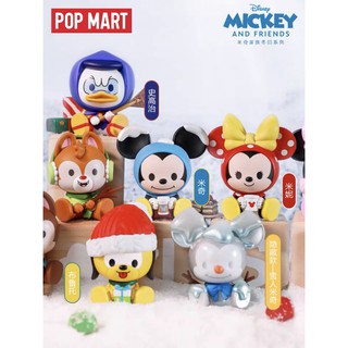 [แบบแยก] POP MART x Mickey &amp; Friends Winter ❄️ Minnie Donald Duck Disney ของสะสม ดิสนีย์ มิกกี้เม้าส์ มินนี่ Popmart