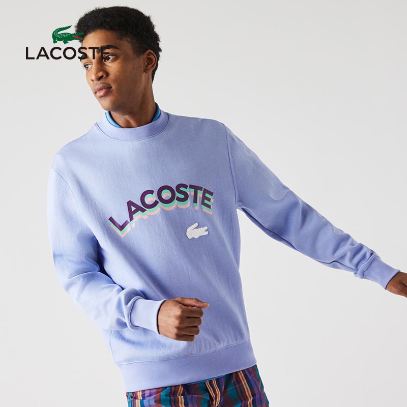 ﺴ┅LACOSTE French crocodile couple dress men's and women's 21 spring new sports printed bathroom men's | SH9197 #4