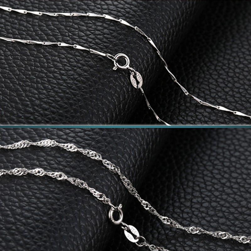 สร้อยคอเงินแท้ 92.5% แฟชั่น เครื่องประดับสำหรับผู้หญิง