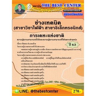 คู่มือเตรียมสอบช่างเทคนิค (สาขาวิชาไฟฟ้า สาขาวิชาเล็กทรอนิกส์) การเคหะแห่งชาติ ปี 63