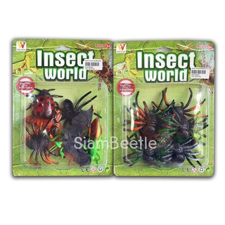 โมเดลแมลง Insect World ของเล่นโมเดลแมลง แมงมุม