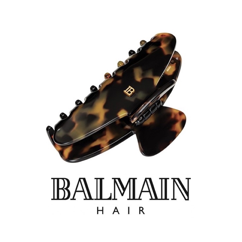 🍀พรีออเดอร์🍀 BALMAIN HAIR CLIP MEDIUM (TORTOISE) (M)