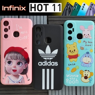 เคสโทรศัพท์ แบบยาง TPU หุ้มกันรอย ลาย สำหรับ Infinix Hot 11