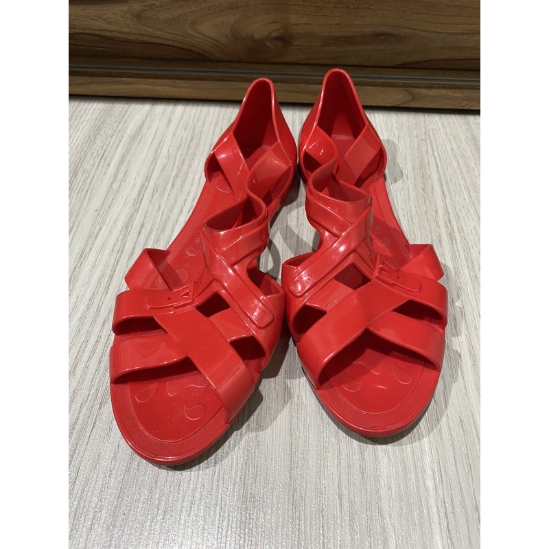 ‼️Used‼️ รองเท้ายาง Quince (ควินส์) สีแดง Size US 5