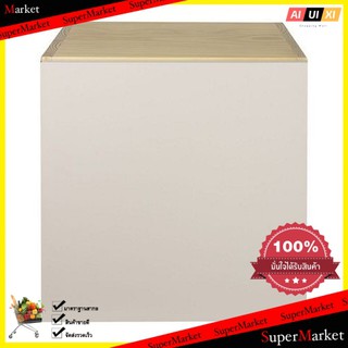 ตู้แขวนผนังไม้สน บานเปิด มือจับในตัว ขนาด 40 x 30 x 40 ซม.
