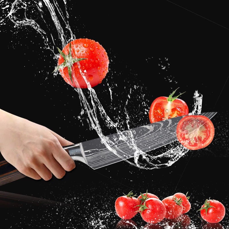มีดทำครัวญี่ปุ่น มีดเซฟ สแตนเลส คมกรีบ Japanese Kitchen Knife Set Stainless Steel Sharp Cleaver ราคา ถูกที่สุด ดีลบีเคเค แกลเลอรีภาพที่ 4