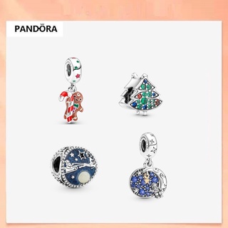 Pandora จี้เงิน 925 รูปซานตาคลอส ต้นคริสต์มาส