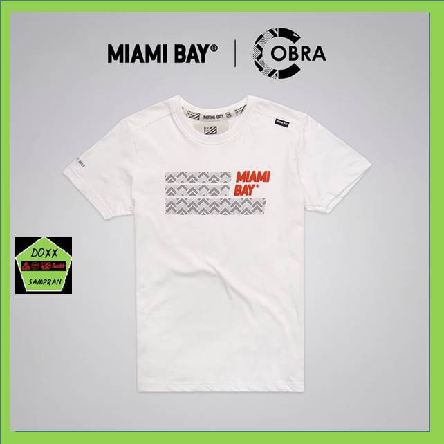 Miami bay เสื้อคอกลม ชาย รุ่น Cobra สีขาว #1