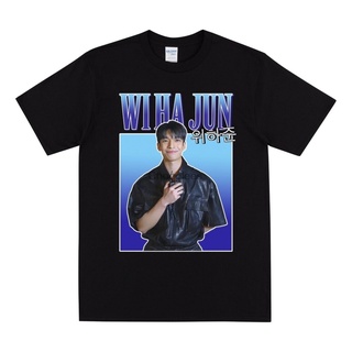 คอลูกเรือเสื้อยืด พิมพ์ลายตํารวจ Wi Ha Joon Wi Ha Jun Squid Game Police Ultra Tee2S-5XL