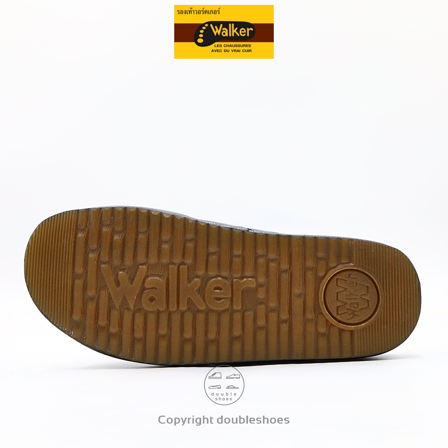 Walker รองเท้าแตะหนังแท้ รองเท้าสุขภาพ รุ่น M1320 (สีดำ) ไซส์ 40-46 - รูปที่ 6
