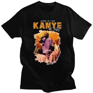 เสื้อยืดวินเทจเสื้อยืดคอกลม พิมพ์ลาย Kanye West ขนาดใหญ่ สวมใส่สบาย เหมาะกับฤดูร้อน สไตล์คลาสสิก และไม่ซ้ําใคร สําหรับผู