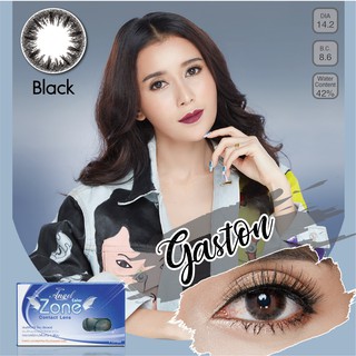 คอนแทคเลนส์ Angelzone Color รุ่น Gaston Black สีดำ