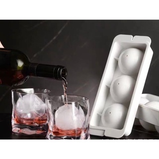 บล็อคทำน้ำแข็งจัมโบ้ Ice ball maker  บล็อคทำน้ำแข็งวิสกี้ เซท 3 ลูก