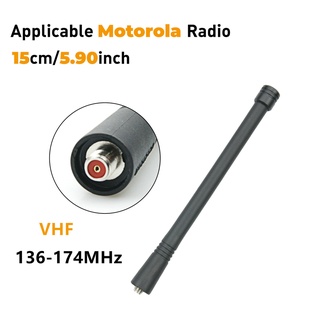 【T-78】เสาอากาศวิทยุสื่อสาร 150mhz 15 ซม. 5.9 นิ้ว VHF 136-174 Mhz สําหรับ Motorola Ht 1000 Mts 2000