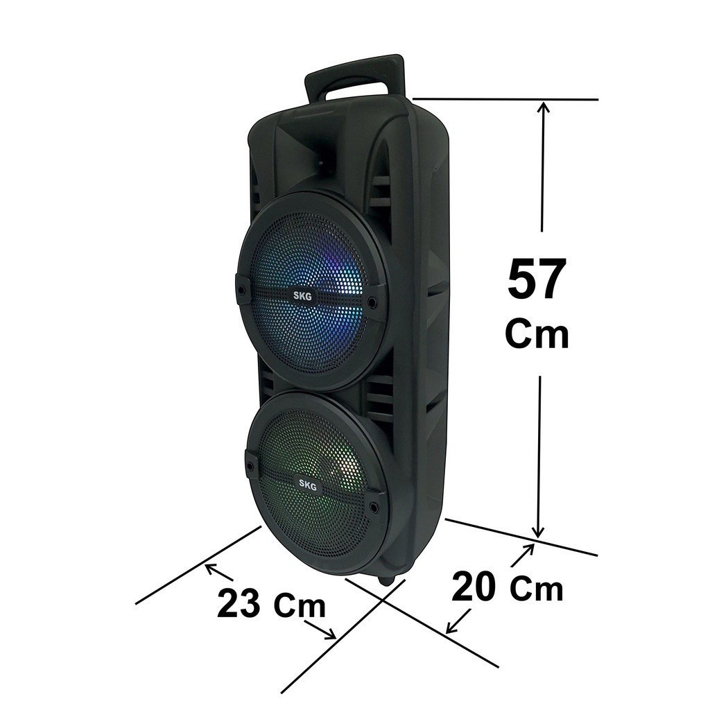 ลำโพงบลูทูธ SKG 8 นิ้ว รุ่น AV-2010 BT8 x2ดอก 3000W Bluetooth Speaker ...