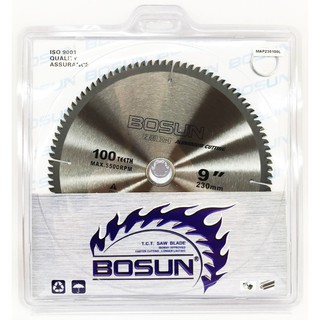 BOSUN ใบเลื่อยวงเดือน10" x 100T ตัดมิเนียม รุ่น BOSA-10N1 โบซัน ของแท้ 100%