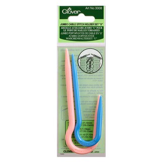 CLOVER JUMBO CABLE STITCH HOLDERS SET "U"