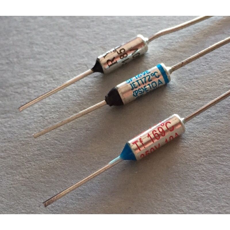 ฟิวส์หม้อหุงข้าว ฟิวส์กระติกน้ำร้อน 169 องศา,172องศา,185องศา 250V 10A (Thermo Fuse เทอร์โมฟิวส์)