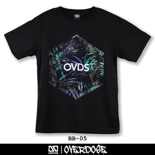 Overdose T-shirt เสื้อยืดคอกลม สีดำ รหัส BB-05(โอเวอโดส)