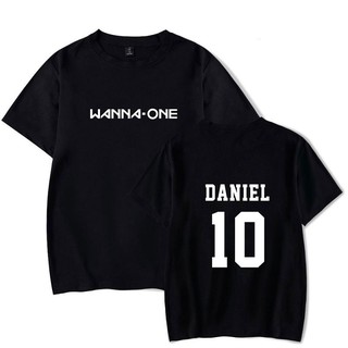 Alimoo WANNA ONE 10 DANIEL ขนาดใหญ่ ผู้ชาย &amp; ผู้หญิง เสื้อยืดแขนสั้นผ้าฝ้ายสำหรับผู้ชาย XXS 4XL