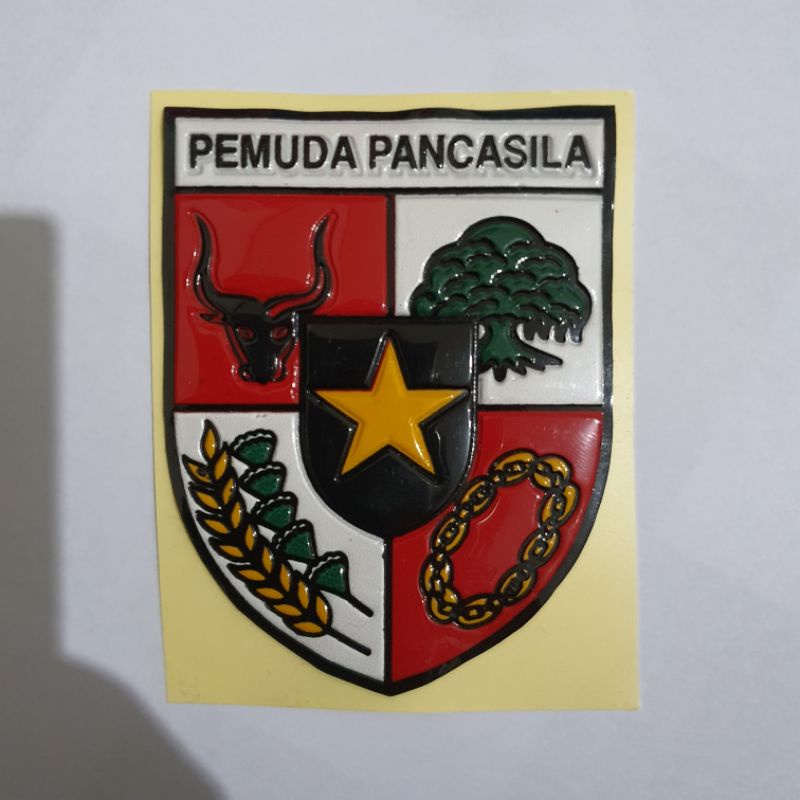 PP (PANCASILA YOUTH) PRISAI LOGO EMBOSED STICKER/PANCASILA YOUTH LOGO RAISED STICKER
