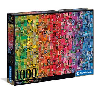 จิ๊กซอว์ Clementoni - Colour Boom Collage  1000 piece  (ของแท้  มีสินค้าพร้อมส่ง)