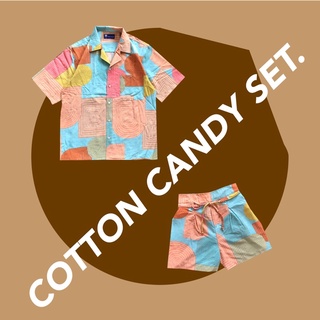 The CRACKER : Cotton Candy Set : ชุดเซ้ตสีสันสดใส ผ้าไม่ต้องรีด