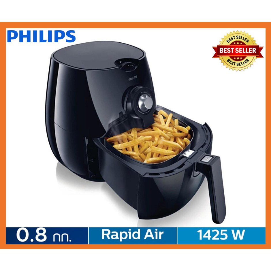 Philips Airfryer หม้อทอดไร้น้ำมัน รุ่น HD9220/20 สีดำ