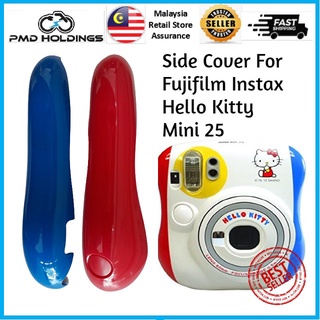 [1 คู่] ฝาครอบด้านข้างกล้อง ลาย Hello Kitty Fujifilm Instax Mini 25 แบบเปลี่ยน สีฟ้า สีแดง