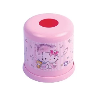 กล่องทิชชู่ Kitty ลิขสิทธิ์แท้ Super lock ทรงเหลี่ยม ทรงกลม