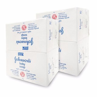 Johnsons จอห์นสัน สบู่เด็ก 75ก.x4 - 2 แพ็ค/แพ็ค 4 ก้อน(รวมทั้งหมด 8)