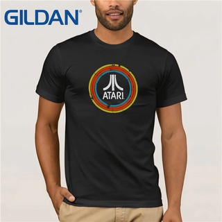 เสื้อยืดวินเทจAtari 2019 เสื้อยืดลําลอง ผ้าฝ้าย 100% แขนสั้น คอกลม พิมพ์ลายคริสต์มาส ทรงหลวม สําหรับผู้ชายS-5XL