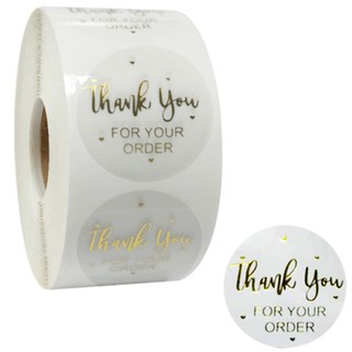 พร้อมส่ง สติ๊กเกอร์ Thank you สติ๊กเกอร์ขอบคุณ สติ๊กเกอร์แปะหน้าซอง