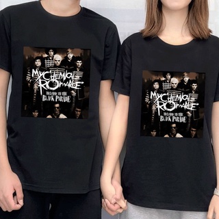 เสื้อยืด พิมพ์ลาย MCR The Black Parade Merch My Chemical Romance สไตล์พังก์ร็อค วินเทจ สตรีท สีดํา แฟชั่นฤดูร้อน