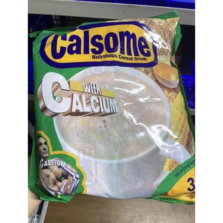 ชาพม่า ข้าวโอ๊ตผสมข้าวโพด Calsome 1ห่อ30 ซอง