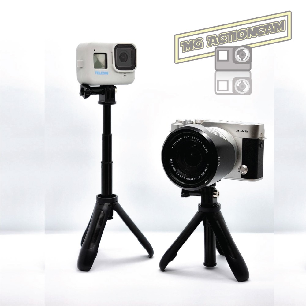 Mini extension pole + tripod ไม้เซลฟี่ GOPRO Shorty Gopro ขาตั้งกล้องขนาดเล็ก ไม้สามขา ยืดได้ 23 ซม.