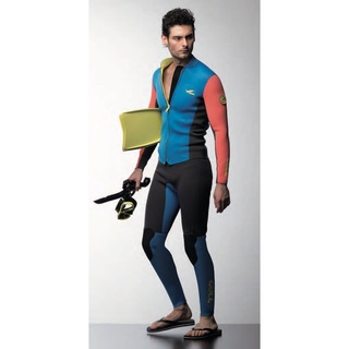 GULL SKIN PANTS and TOPPER 2MM(MEN) Jersey Wetsuit ชุดดำน้ำ