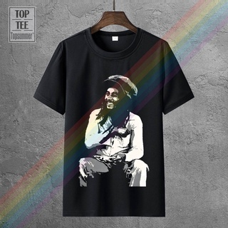 T-shirt  เสื้อยืด ลาย Bob Marley Lagend สีดํา ไซซ์ Xs 2XlS-5XL