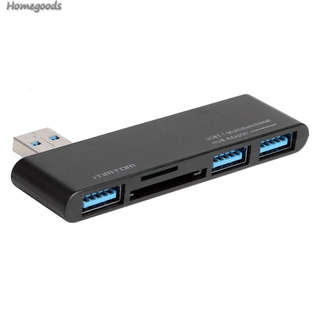 5 In 1 Usb Hub Splitter 5Gbps 3 Usb 3.0 Sd Tf Card Reader-Goods อะแดปเตอร์แปลงช่องเสียบการ์ดสําหรับใช้ในบ้าน