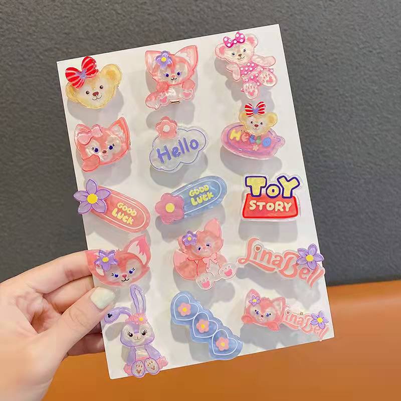 กิ๊บติดผมลายการ์ตูน กิ๊บติดผม สีพาสเทล กิ๊บกระต่าย 3ชิ้น ราคา ถูกที่สุด ดีลบีเคเค แกลเลอรีภาพที่ 4