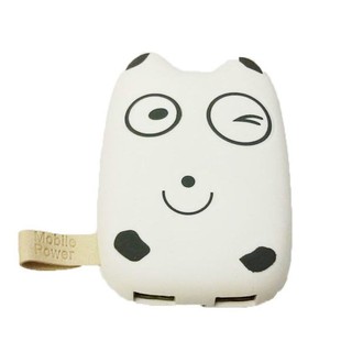 NJS แบตเตอรรี่สำรอง 12000mAh ลายการตูน รุ่น NJS08 - สีขาว