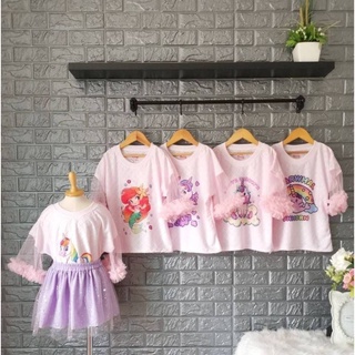 เสื้อยืดแฟชั่นเด็กหญิงssss🎀sss🎀ss🎀s🎀F💥🦄พร้อมส่ง