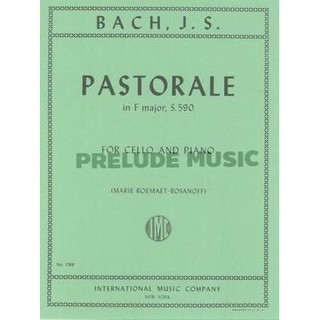 (Cello) Bach, J S: Pastorale Vc Pft (IMC1769)