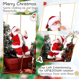 💫COD💫ของเล่นตุ๊กตา ของเล่นซานต้า ปีนเชือกอัตโนมัติ Santa Claus ตกแต่งหน้าต่าง ของขวัญคริสต์มาส ตกแต่งคริสต์มาส