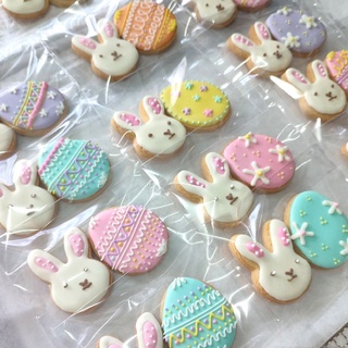 คุ้กกี้อีสเตอร์เดย์ Easter day cookies รูปไข่อีสเตอร์และกระต่าย